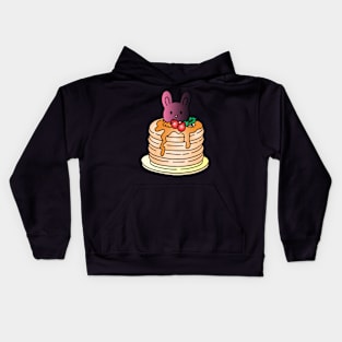 bunny bunny pancakes, bunny Kids Hoodie